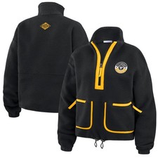 Women's WEAR by Erin Andrews  Black Pittsburgh Penguins Polar Fleece Half-Zip