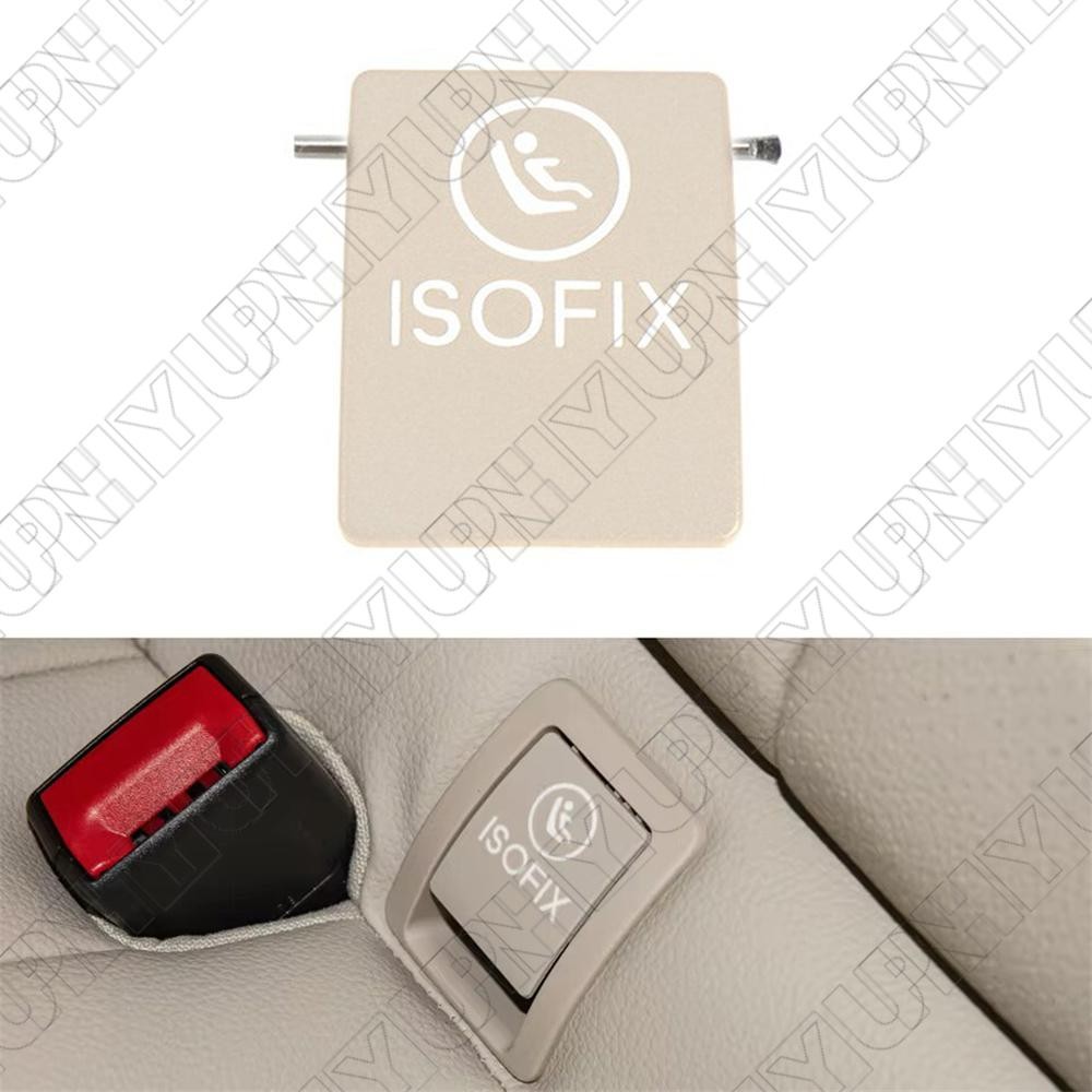 1x Tappo coprisedile beige gancio ancoraggio ISOFix per Mercedes-Benz GLC 2016-2021