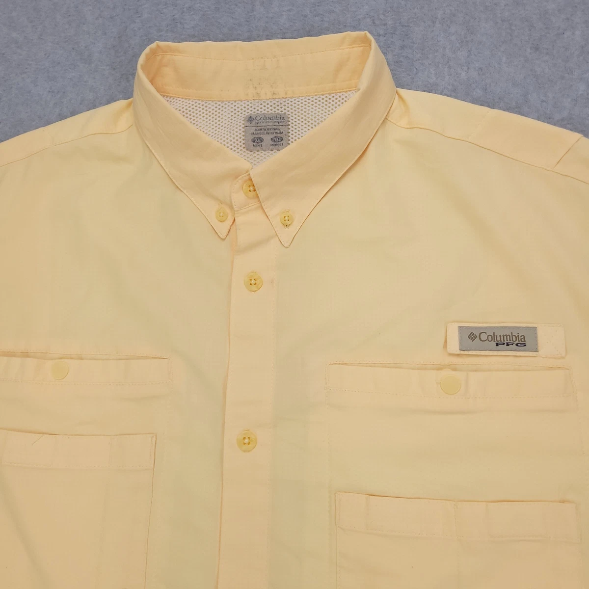 Chemise imprimée ovale Ogée Jaune coton fin col Français - Lucas