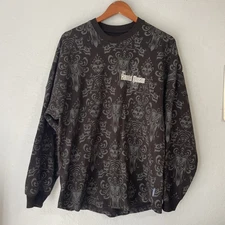 Disney Disneyland Haunted Mansion Wallpaper Glow Dark Spirit Jersey Small