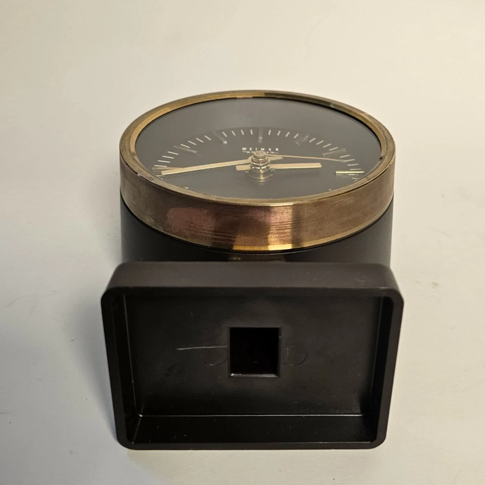 Tischuhr "WEIMAR QUARTZ" Ruhla DDR 1970 "SELTEN" - Bild 3 von 4