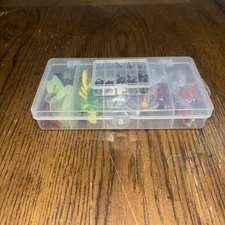 78 Piece Fishing Starter Kit With 100 PCS #3-12 Steel Hooks Perfect For Starting