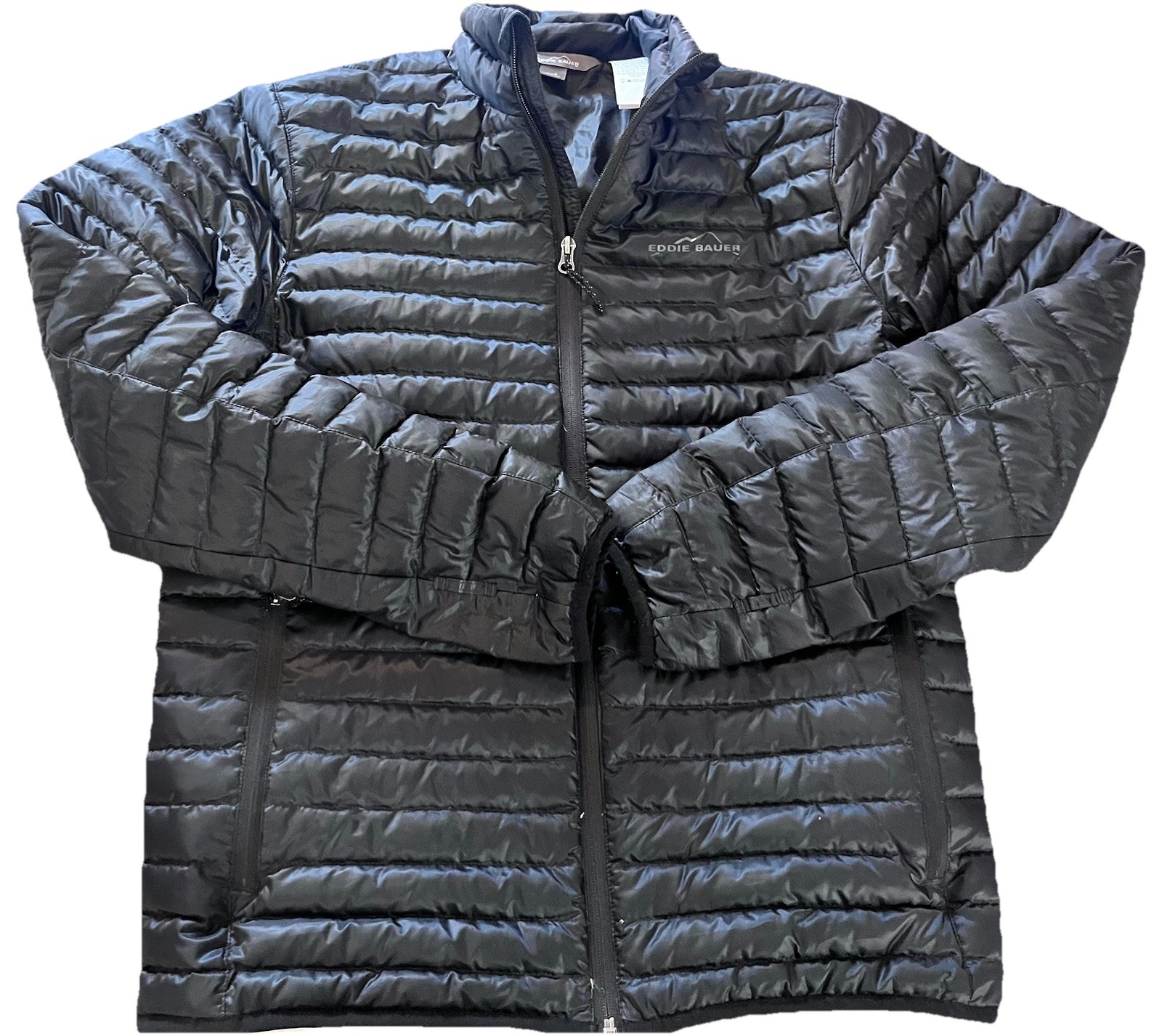 Eddie Bauer Men's Small EB650 Down Puffer Jacket Insulated Ski Full Zip