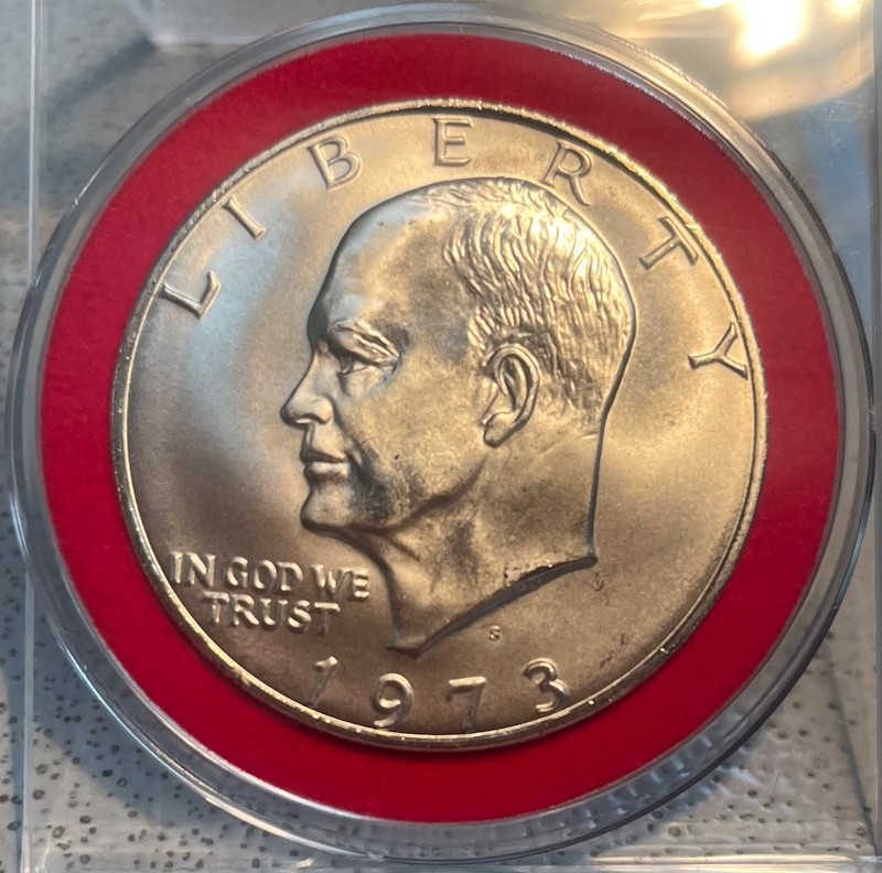 1973-S Eisenhower Silver Dollar Uncirculated 40% Silver $1 US Mint Coin