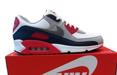 Men s Size 14 - Nike Air Max 90 'USA 2025  Cool Grey University Red DM0029-117