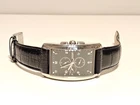 RETRO GERMANY BIG ST.STEEL CURVED RECTANGLE MEN'S CHRONOGRAPH QUARTZ WATCH"JOOP"