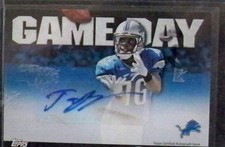 2011 Topps Game Day Autograph Football Card Of Titus Young #GDA-TY