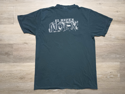 NOFX El Hefe vtg T Shirt Punk Rock Band 00s tee sz S/M thrashed