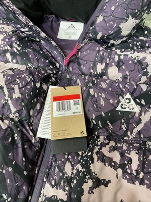 Nike ACG Vest Womens Lunar Lake Therma FIT ADV Puffer Sz L Black Purple New