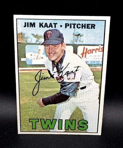 1967 TOPPS "JIM KAAT" MINNESOTA TWINS HOF#300 NM/NM+ COMBINED SHIP!
