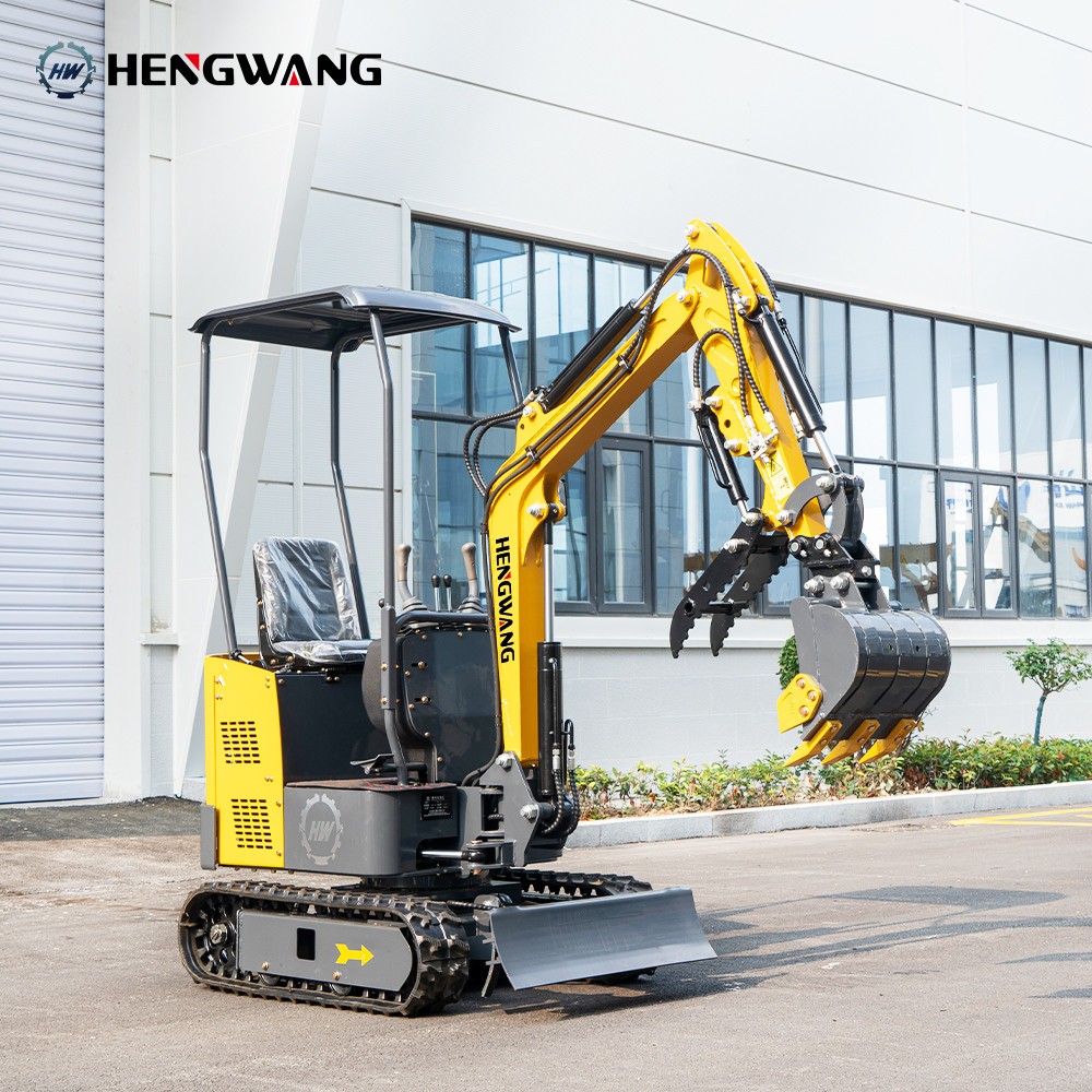 Mini Excavator With Chassis Extension And Boom Swing 15HP Free Shipping