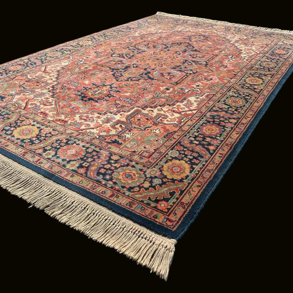 Alfombra de lana Karastan Heriz 726 6x9 pies alfombra de área vintage tejida a máquina en EE. UU. Foto 2 de 4