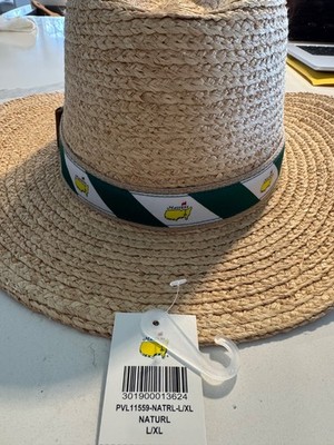 2025 Masters  Straw Hat Green/White band New with tas