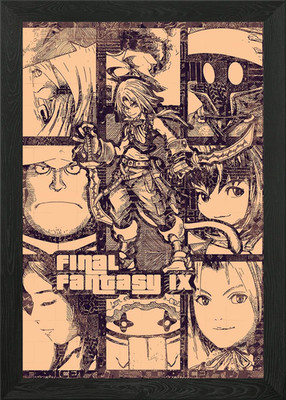 final fantasy 9 doodle Framed Wall Art Poster Canvas Print Picture