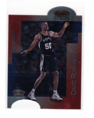 1998/99 Bowman's Best Fusion Mirror Image David Robinson / Greg Ostertag #MI20