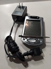 Vintage Compaq iPAQ Pocket PC 3850 PDA with Charger Case weak battery GUC