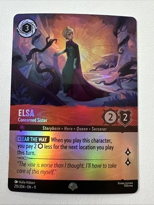 Elsa - Concerned Sister (Epic) 215/204 Winterspell Holo for sale