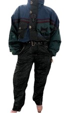 Vintage 80s 90s Aztec Go Native Luhta Western Full Ski Suit Snow Suit 50 L Belt