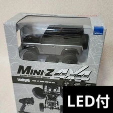 MINI Z Defender 90 4x4 RC Vehicle Gray Black LED Ready to Run Model Kit