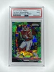 Patrick Mahomes /75 Green Crystals Prizm 2018 Panini Prizm #102 MINT PSA 9