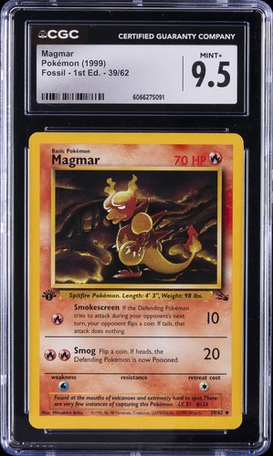 Magmar (1st Edition) graded CGC 9.5 for sale on eBay