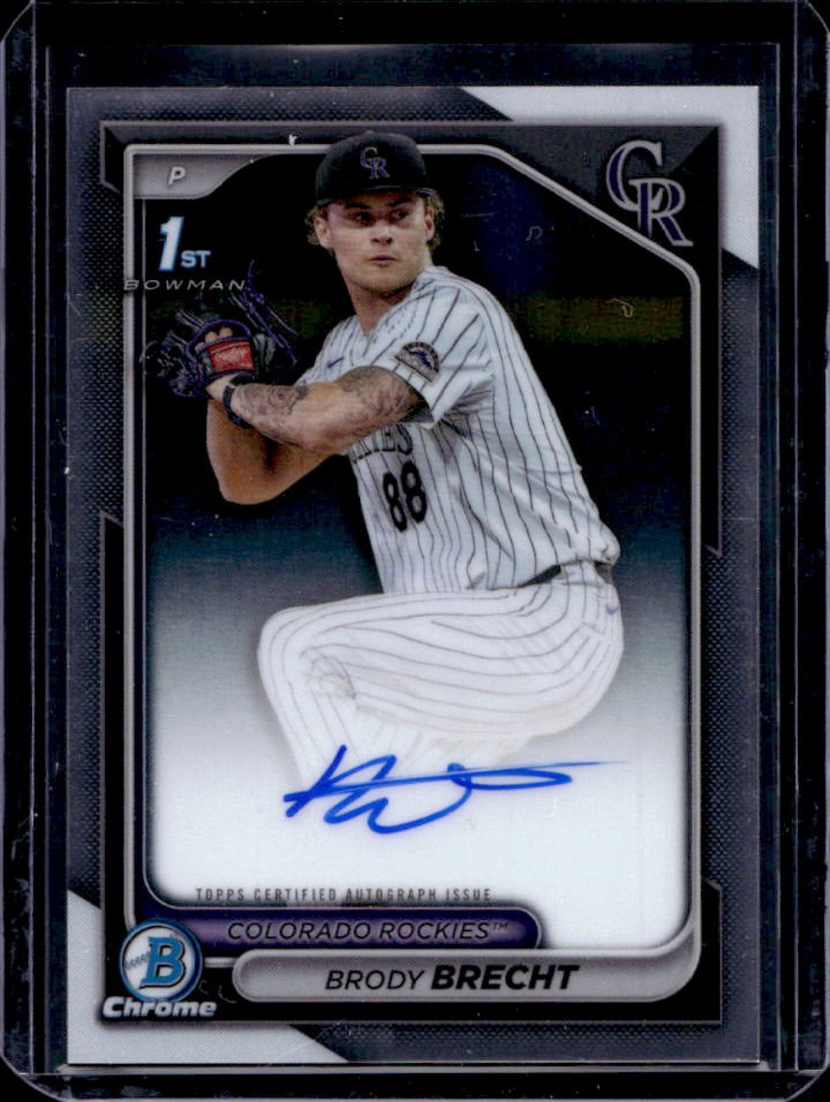 2024 Bowman Draft Brody Brecht Chrome Auto 1st #CPA-BBR Rockies