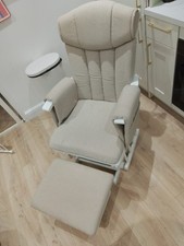 Kub Rocking Nursing Chair Stool Set Stone