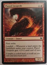 MTG Magic The Gathering Card Plated Geopede Creature Insect Red DD Venser Koth