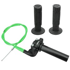 Dirt Bike Throttle Assembly with Grips and Cable for 22mm SSR125 Pit Bikes