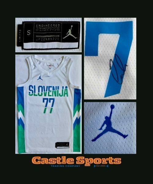 LUKA DONCIC Autographed Signed Los Angeles Lakers Authentic Nike Jordan Slovenia Jersey AUTO JSA LOA LA Lakers 