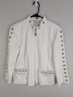 St. John Sport Jacket Women's Large White Full Zip