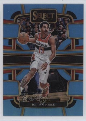 2023-24 Panini Select Concourse Light Blue Prizm 45/299 Jordan Poole #18 6k2
