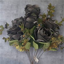 Artificial Silk Rose Bush Bunch 7-Head – Realistic Flowers for Home & Wedding