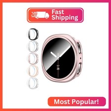 shenou 5 5 Pack Cases for Samsung Galaxy Watch 8 44mm 2025 with Screen Protector