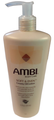Ambi Soft & Even Creamy Oil Lotion Moisturizing Body Lotion 13.5 oz