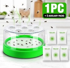 Outdoor Fly Trap Cage Reusable Insect Catcher Garden Patio Bug Trap Tool