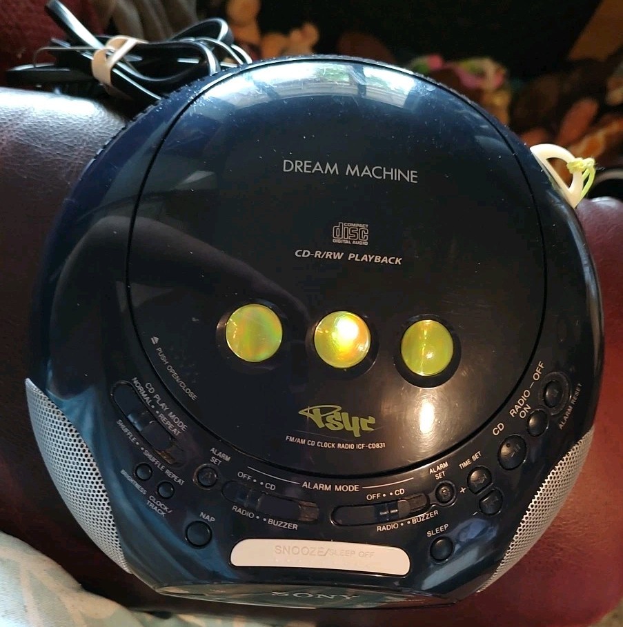 Sony ICF-CD831 Black Psyc Dream Machine FM/AM, CD Player, Alarm