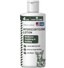 Hydrocortisone Lotion for Dogs - 4 oz Anti Itch Cream for Irritated Skin, Fle...