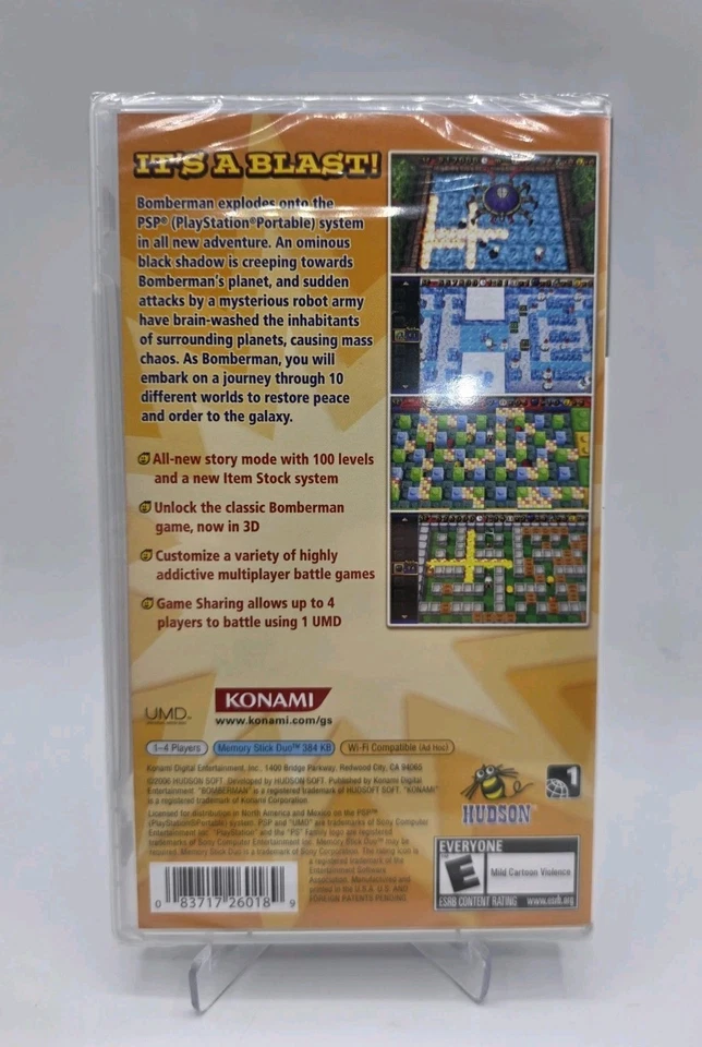 Bomberman PSP Sony PlayStation Portable Brand New Sealed Rare - Image 2 of 4