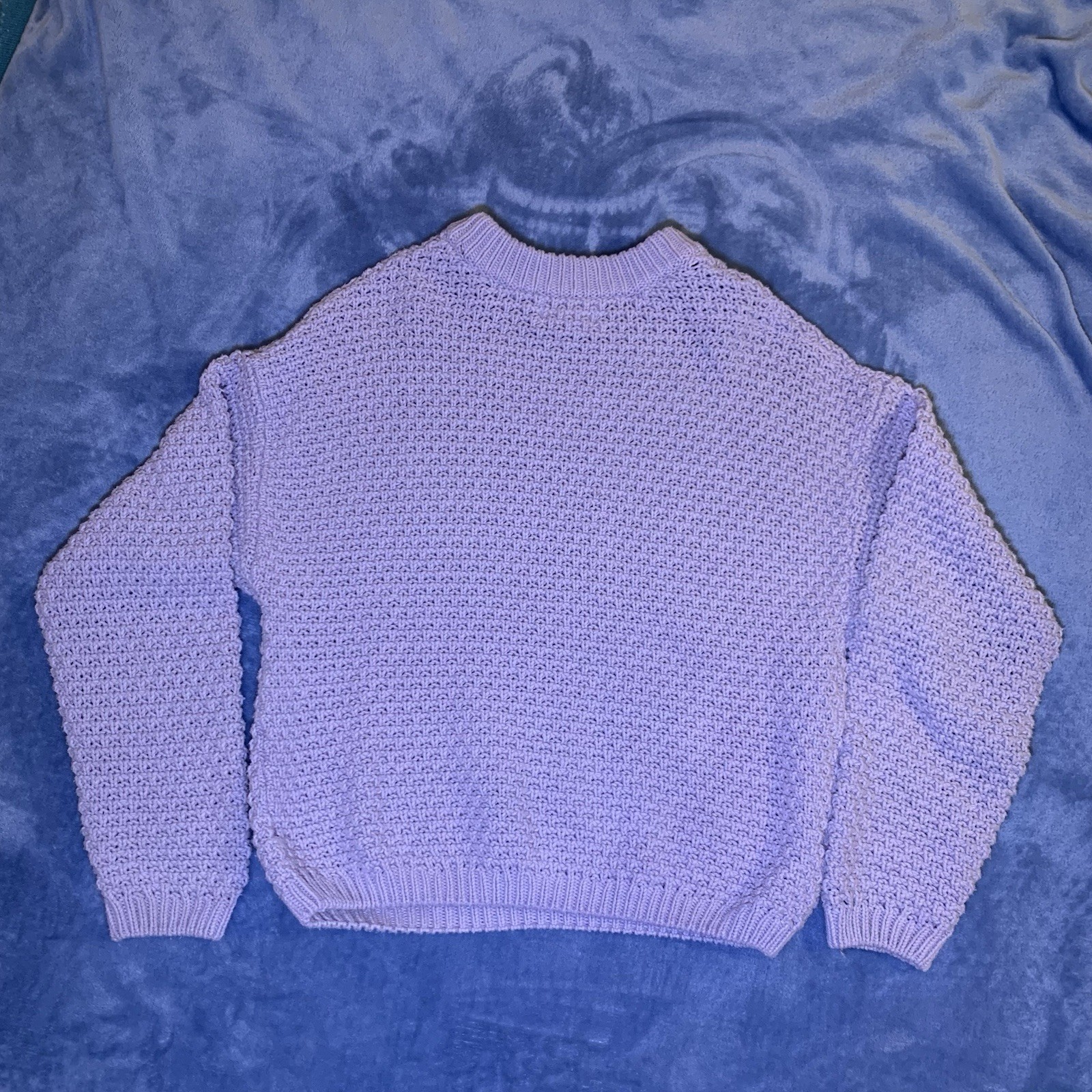 Universal Thread Medium Lavender Chunky-Knit Pull… - image 3