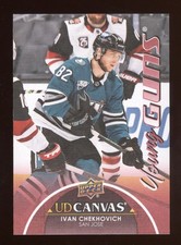 2021-22 UPPER DECK YOUNG GUNS RED UD CANVAS RC #C118 IVAN CHEKHOVICH