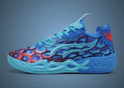 PUMA MB.04 Lo Alien Skins LaMelo Ball Basketball Mens Blue Red