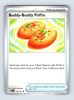 2x Buddy-Buddy Poffin - Temporal Forces 144/162 - NM - Pokémon