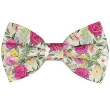 Mens Cotton Floral Pre-tied Bowtie Flower Pattern Bow Tie for Wedding Fl15