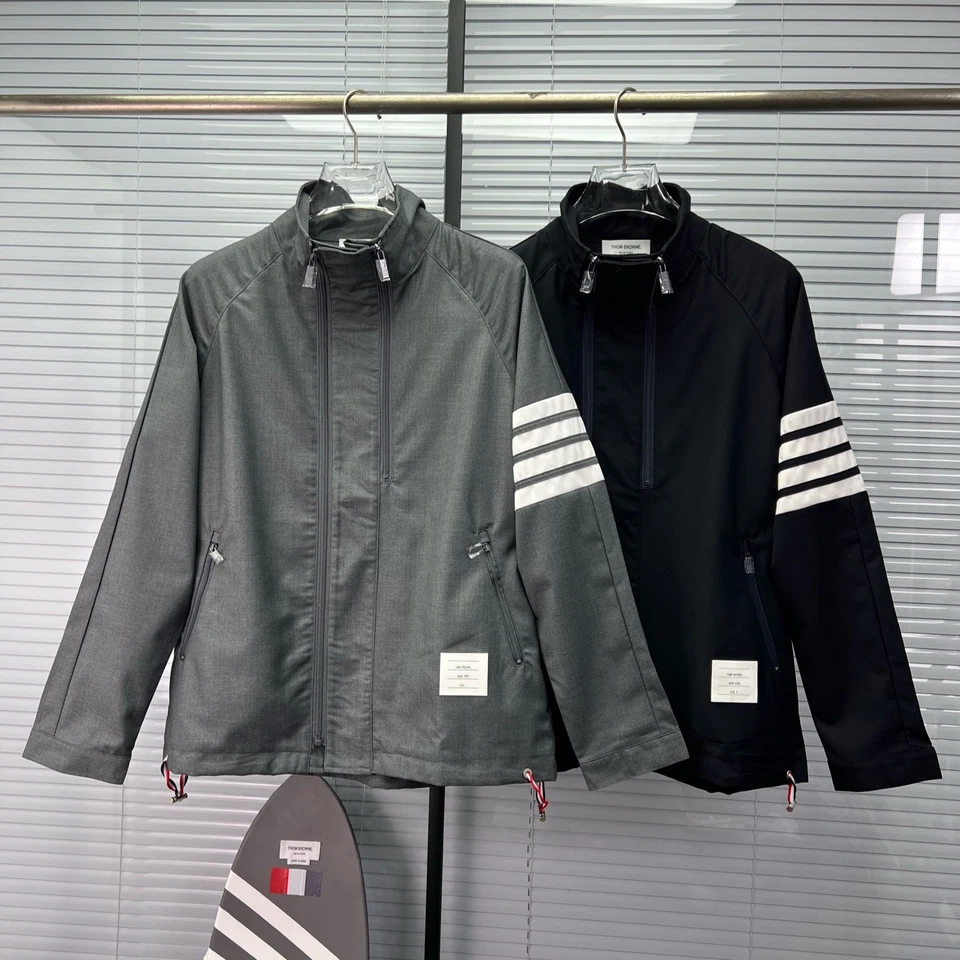 Thom Browne Otoño Para hombres Chaqueta a Rayas Pantalones Informal Moda Traje  Foto 2 de 4