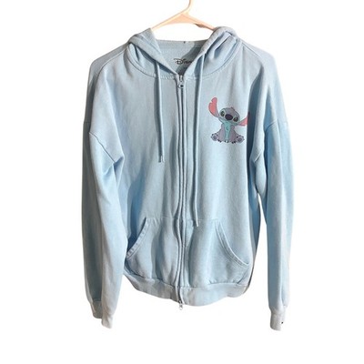 Disney Lilo & Stitch Zip-Up Hoodie Women's Size M  Graphic, Cozy, Casual