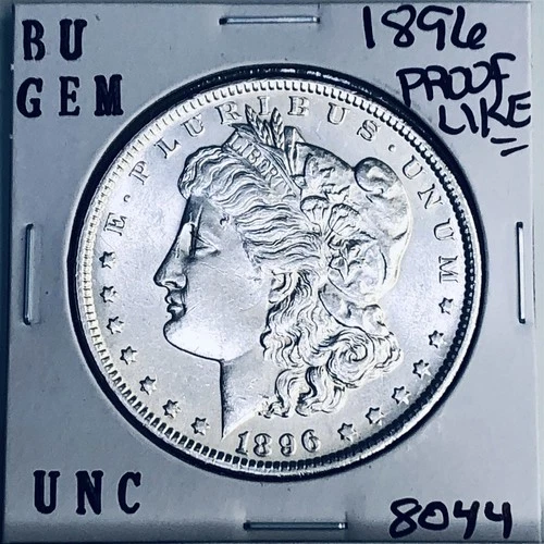 1896 BU GEM MORGAN SILVER DOLLAR UNC MS+++ U.S. MINT RARE COIN 8044