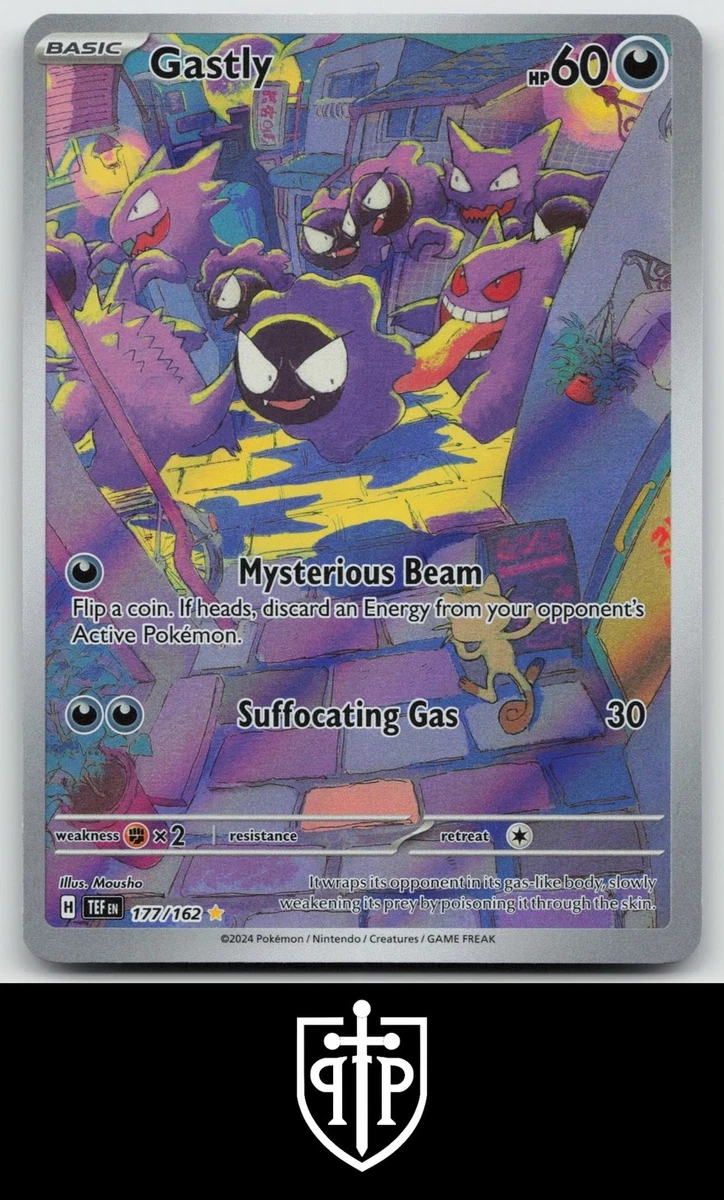gastly pokemon card full art TCG - 123/217 (Cosmos Holo) - Miscellaneous Cards & Products - Holofoil Basic Attack 1 Gastly - 102/162 (Reverse Foil)
