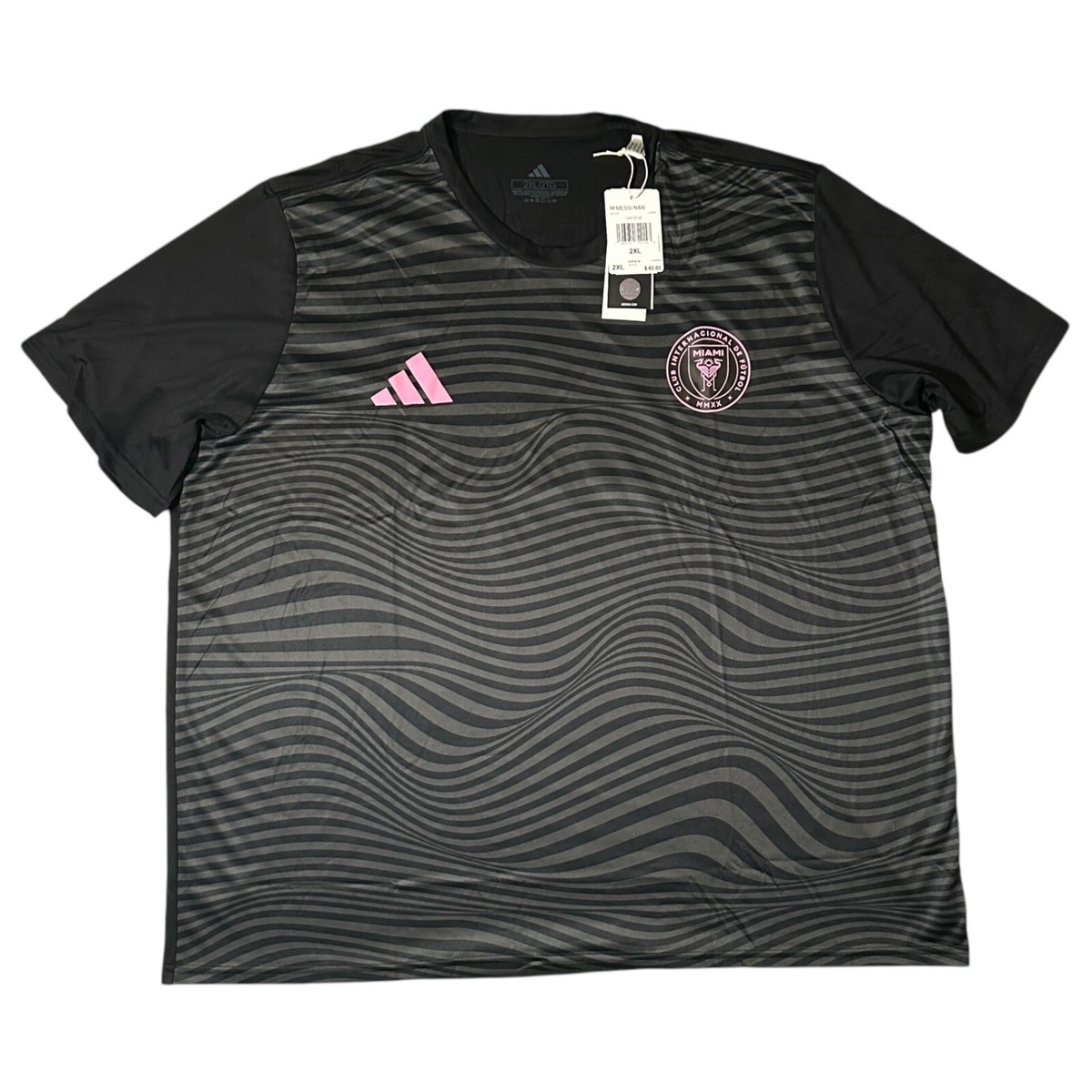 New Lionel Messi Inter Miami CF #10 Soccer Jersey Black Mens Sz