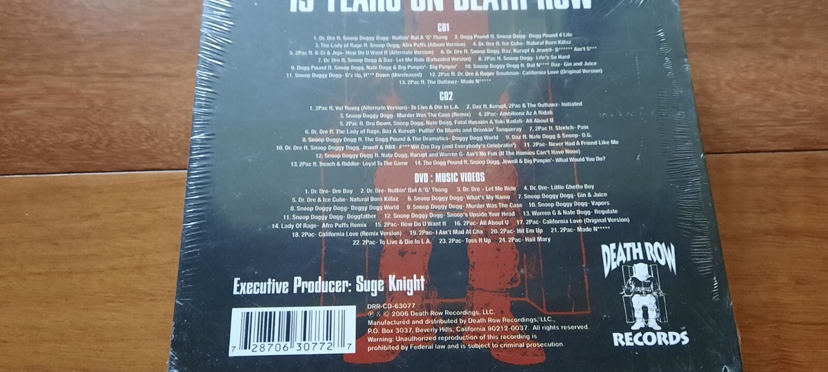 洋楽 15 YEARS ON DEATH ROW 15 Years on Death Row [PA] Dr Dre, Snoop, 2Pac (2CD+DVD, Dec